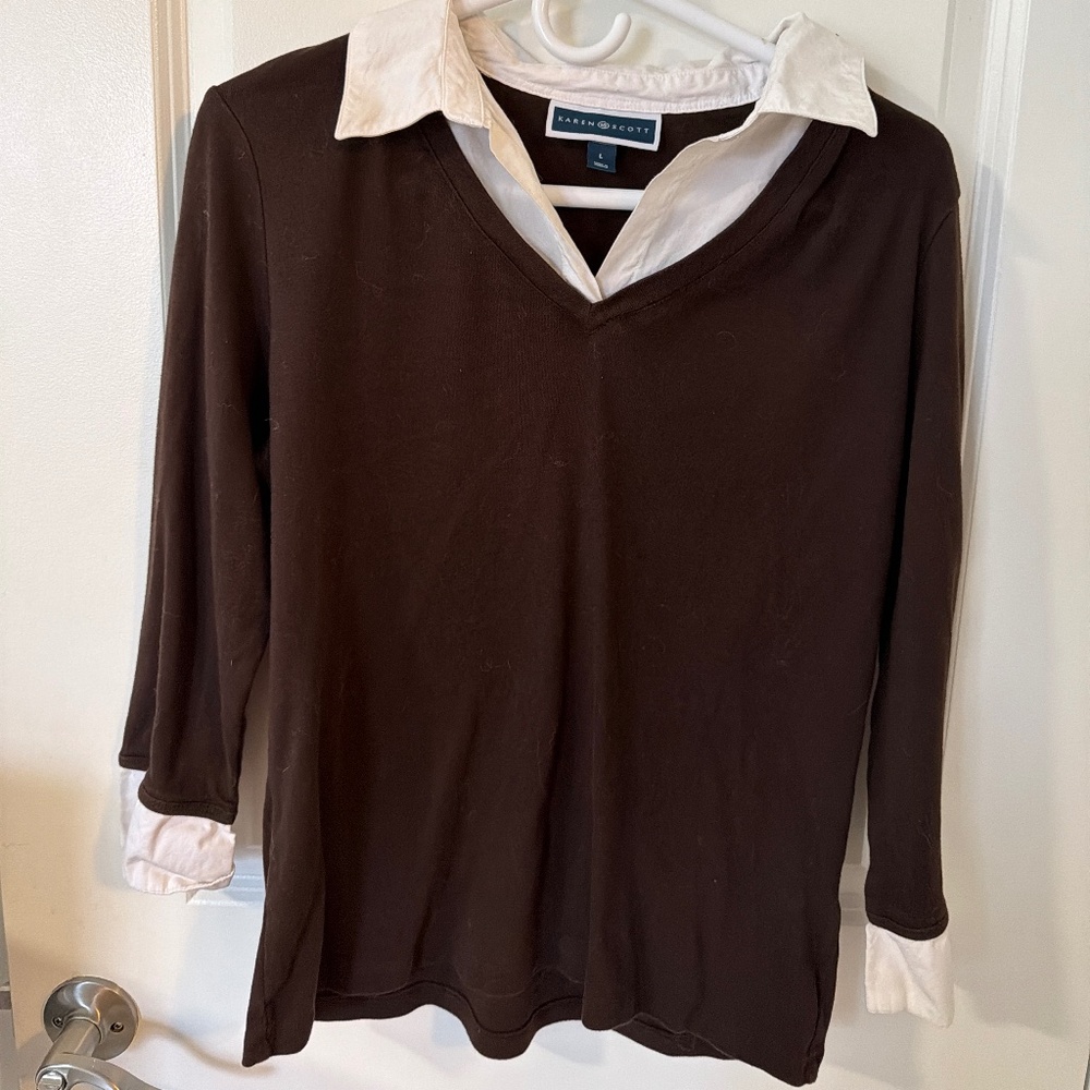 Karen Scott Business Shirt